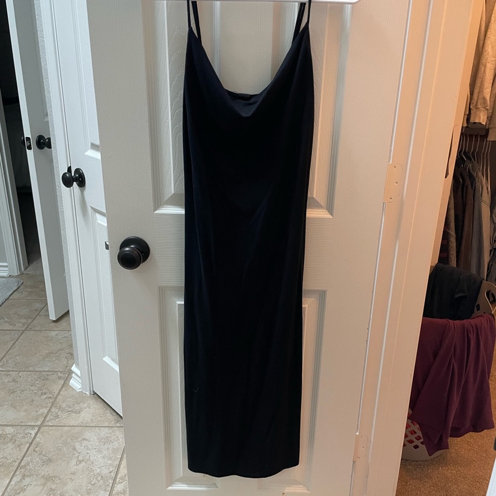 bobi Black Midi Dress